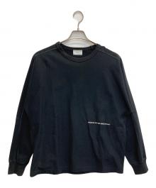 ATELIER BETON（アトリエベトン）の古着「ステッチカットソー」｜ブラック