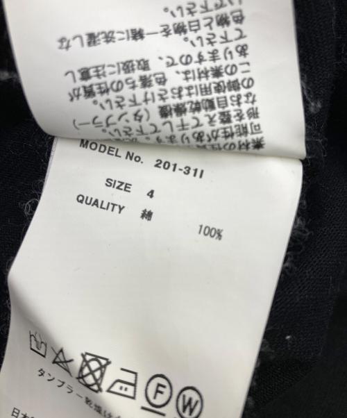 ATELIER BETON（アトリエベトン）ATELIER BETON (アトリエベトン) ステッチカットソー ブラック サイズ:4の古着・服飾アイテム