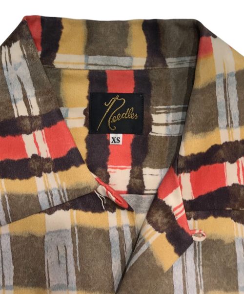 Needles（ニードルズ）Needles (ニードルズ) カットオフボトムクラシックシャツ ブラウン サイズ:XSの古着・服飾アイテム