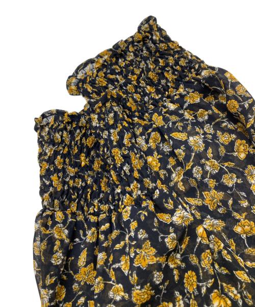 BEAUTY&YOUTH（ビューティーアンドユース）BEAUTY&YOUTH (ビューティーアンドユース) ボヘミアンプリントワンピース ネイビー×イエロー サイズ:Sの古着・服飾アイテム