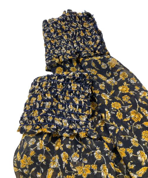 BEAUTY&YOUTH（ビューティーアンドユース）BEAUTY&YOUTH (ビューティーアンドユース) ボヘミアンプリントワンピース ネイビー×イエロー サイズ:Sの古着・服飾アイテム