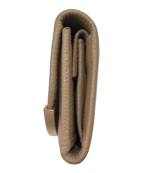 SEE BY CHLOE（シーバイクロエ）SEE BY CHLOE (シーバイクロエ) LIZZIE 三つ折り財布 ベージュの古着・服飾アイテム