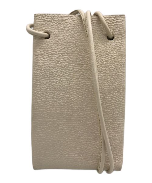 Aeta（アエタ）AETA (アエタ) カウレザーショルダートートバッグXS アイボリーの古着・服飾アイテム