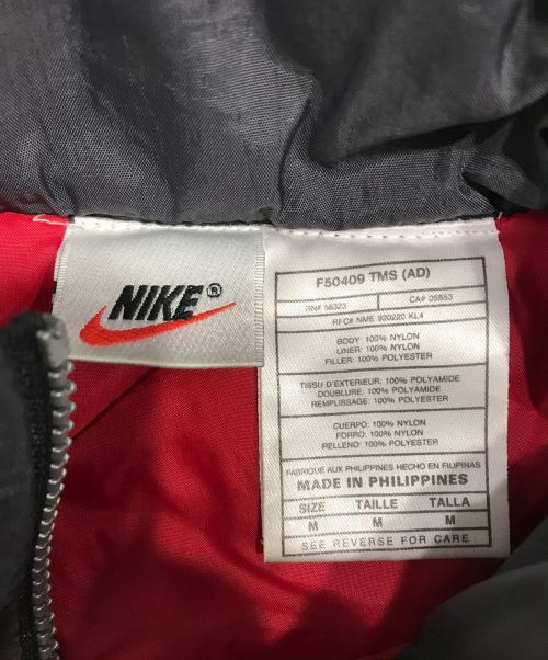 NIKE（ナイキ）NIKE (ナイキ) バックロゴ中綿ベンチコート ブラック サイズ:Mの古着・服飾アイテム