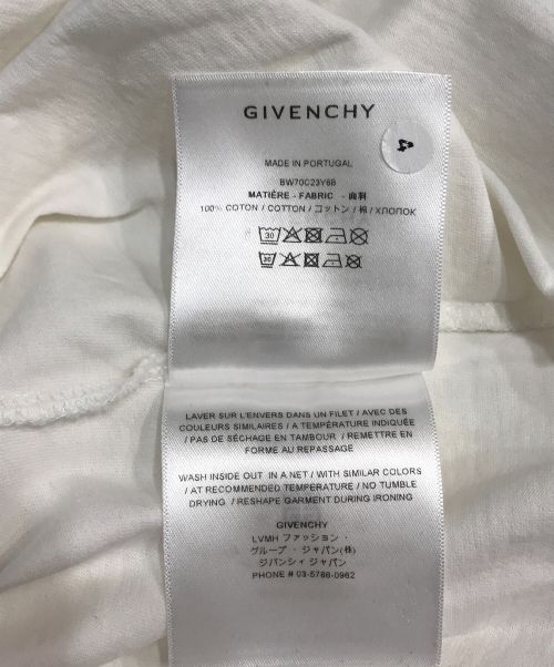 GIVENCHY（ジバンシィ）GIVENCHY (ジバンシィ) オーバーサイズジャージーTシャツ ホワイト サイズ:Lの古着・服飾アイテム