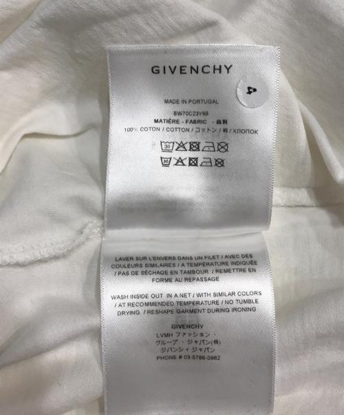GIVENCHY（ジバンシィ）GIVENCHY (ジバンシィ) オーバーサイズジャージーTシャツ/Oversized Jersey T-shirt ホワイト サイズ:Lの古着・服飾アイテム