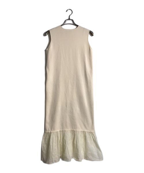 BALLSEY（ボールジィ）BALLSEY (ボールジィ) マテリアルコンビ ノースリーブワンピース アイボリー サイズ:36の古着・服飾アイテム