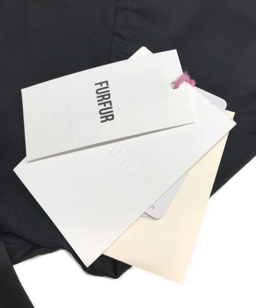 furfur（ファーファー）furfur (ファーファー) ベルト付きシャツワンピース ブラック サイズ:FREEの古着・服飾アイテム