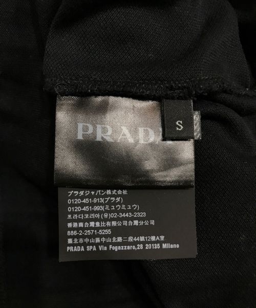 PRADA（プラダ）PRADA (プラダ) ポロシャツ ブラック サイズ:Sの古着・服飾アイテム
