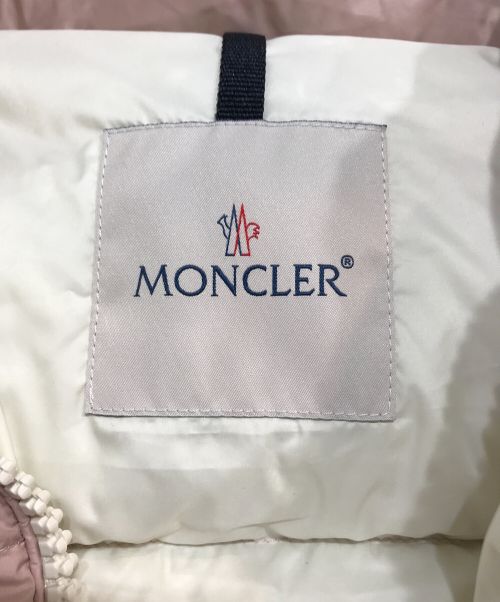 MONCLER（モンクレール）MONCLER (モンクレール) ANTERNE ショート ダウン ジャケット ピンクの古着・服飾アイテム