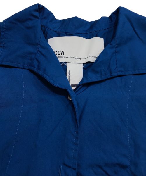 ticca（ティッカ）TICCA (ティッカ) フレンチスリーブシャツワンピース ブルー サイズ:Fの古着・服飾アイテム