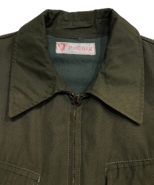 PHENIX（フェニックス）PHENIX (フェニックス) 動物ボタン フレンチワークハンティングジャケット カーキ サイズ:不明の古着・服飾アイテム