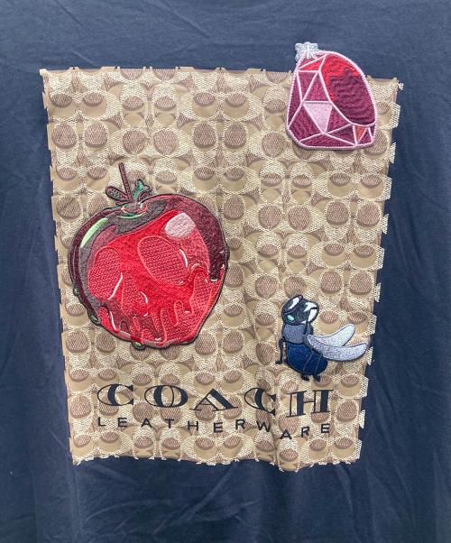 COACH（コーチ）COACH (コーチ) Disney (ディズニー) プリントTシャツ ブラック サイズ:Mの古着・服飾アイテム