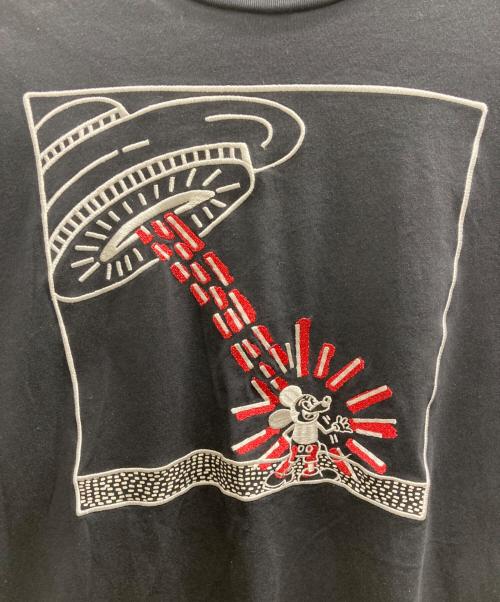 COACH（コーチ）COACH (コーチ) Disney (ディズニー) Keith Haring (キースヘリング) コラボ刺繍Tシャツ ブラック サイズ:Mの古着・服飾アイテム