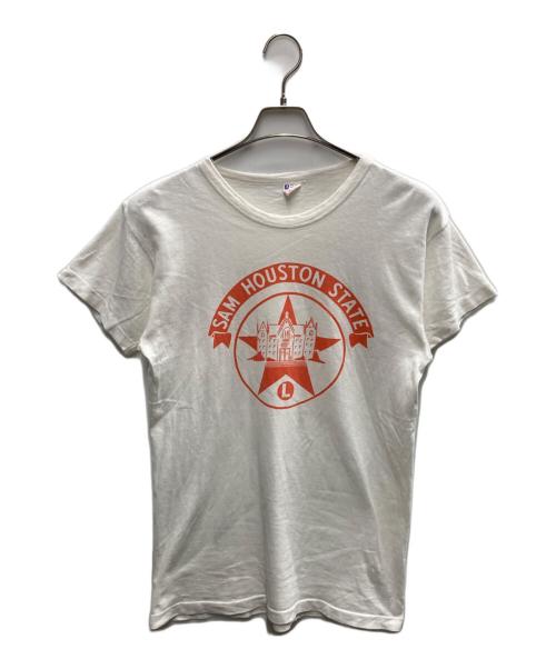Champion（チャンピオン）Champion (チャンピオン) 60's SAM HOUSTON STATE Tシャツ ホワイト サイズ:44の古着・服飾アイテム
