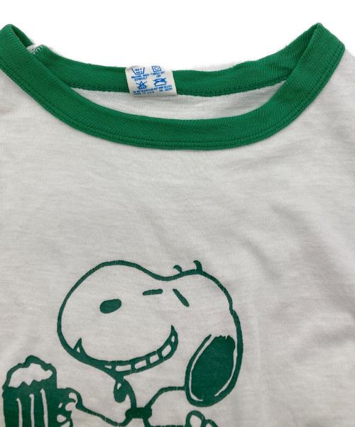 Champion（チャンピオン）Champion (チャンピオン) 70's OHIO リンガーTシャツ グリーン×ホワイト サイズ:Lの古着・服飾アイテム