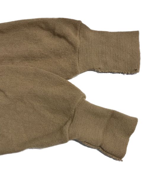 IZOD LACOSTE（アイゾッド ラコステ）IZOD LACOSTE (アイゾッド ラコステ) 糸巻タク アクリルカーディガン ベージュ サイズ:Mの古着・服飾アイテム