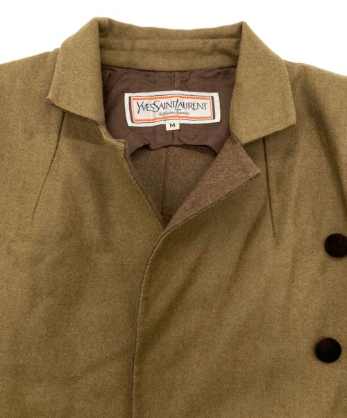 Yves Saint Laurent（イヴサンローラン）Yves Saint Laurent (イヴサンローラン) ウールナポレオンジャケット ブラウン サイズ:Mの古着・服飾アイテム