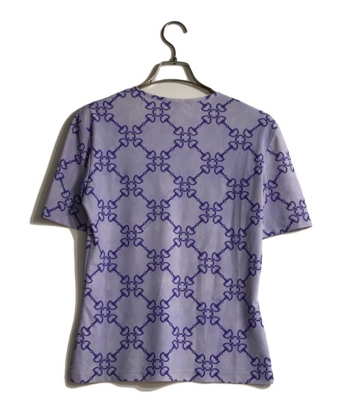 CELINE（セリーヌ）CELINE (セリーヌ) プリントカットソー パープル サイズ:42の古着・服飾アイテム