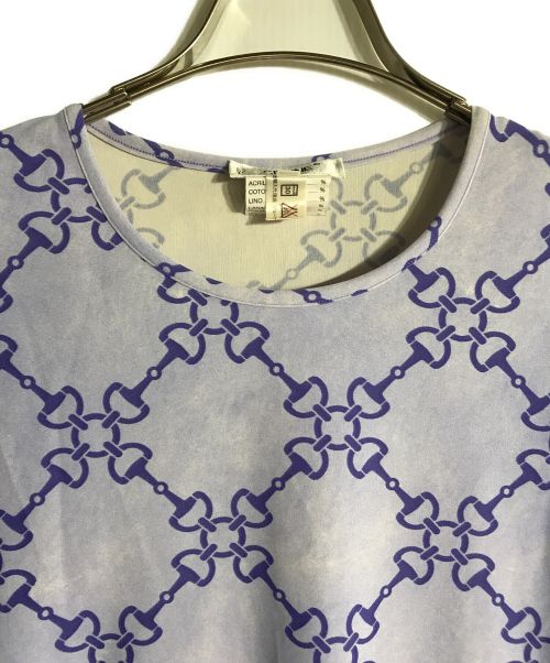 CELINE（セリーヌ）CELINE (セリーヌ) プリントカットソー パープル サイズ:42の古着・服飾アイテム