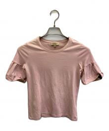 BURBERRY（バーバリー）の古着「Puffed sleeves cotton T-shirt」｜ピンク