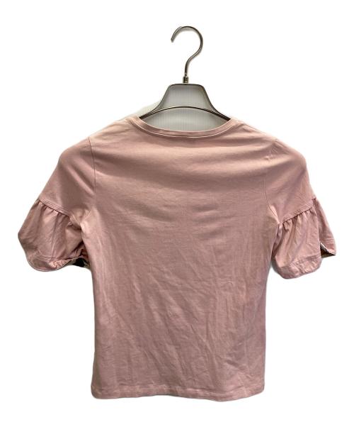 BURBERRY（バーバリー）BURBERRY (バーバリー) Puffed sleeves cotton T-shirt ピンク サイズ:XSの古着・服飾アイテム