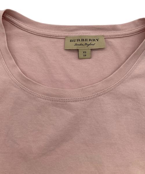 BURBERRY（バーバリー）BURBERRY (バーバリー) Puffed sleeves cotton T-shirt ピンク サイズ:XSの古着・服飾アイテム