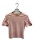 BURBERRY（バーバリー）の古着「Puffed sleeves cotton T-shirt」｜ピンク
