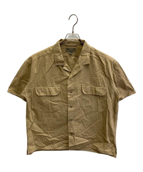 NIGEL CABOURN（ナイジェルケーボン）NIGEL CABOURN (ナイジェルケーボン) オープンカラーワイドシヤツ カーキ サイズ:Lの古着・服飾アイテム