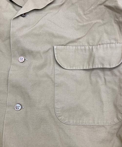 NIGEL CABOURN（ナイジェルケーボン）NIGEL CABOURN (ナイジェルケーボン) オープンカラーワイドシヤツ カーキ サイズ:Lの古着・服飾アイテム