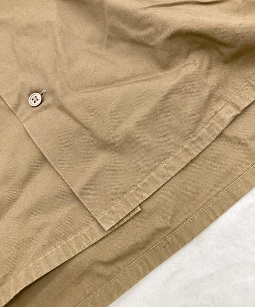 NIGEL CABOURN（ナイジェルケーボン）NIGEL CABOURN (ナイジェルケーボン) オープンカラーワイドシヤツ カーキ サイズ:Lの古着・服飾アイテム