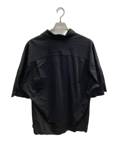 ATTACHMENT（アタッチメント）ATTACHMENT (アタッチメント) トリコット S/S ビッグポロ ブラック サイズ:4の古着・服飾アイテム