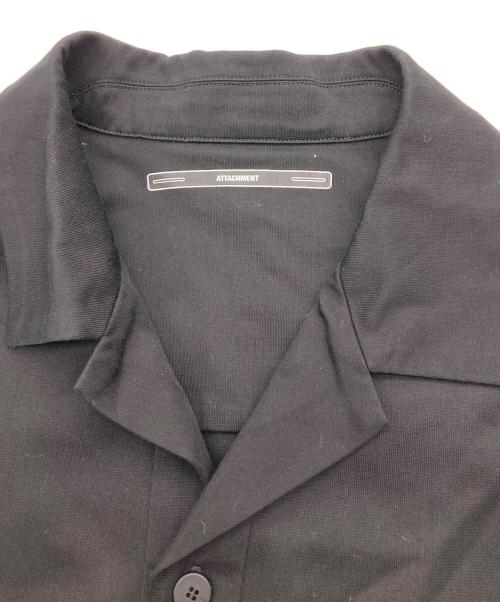 ATTACHMENT（アタッチメント）ATTACHMENT (アタッチメント) トリコット S/S ビッグポロ ブラック サイズ:4の古着・服飾アイテム