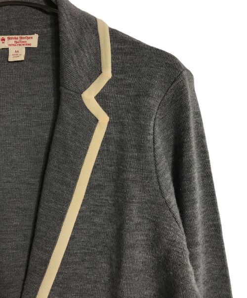 BROOKS BROTHERS（ブルックスブラザーズ）BROOKS BROTHERS (ブルックスブラザーズ) ニットブレザージャケット グレー サイズ:Mの古着・服飾アイテム
