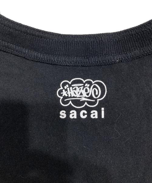 sacai（サカイ）sacai (サカイ) Eric Haze (エリックヘイズ) AS ONE T-Shirt ブラック サイズ:2の古着・服飾アイテム
