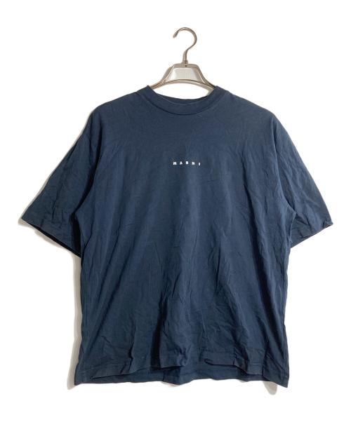 MARNI（マルニ）MARNI (マルニ) Marni ミニロゴTシャツ ネイビー サイズ:48の古着・服飾アイテム