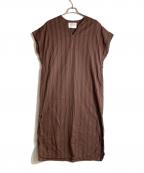 KECH LeS ESSENTIELSケッシュルエッセンシャル）の古着「SHORTSLEEVE DRESS」｜ブラウン