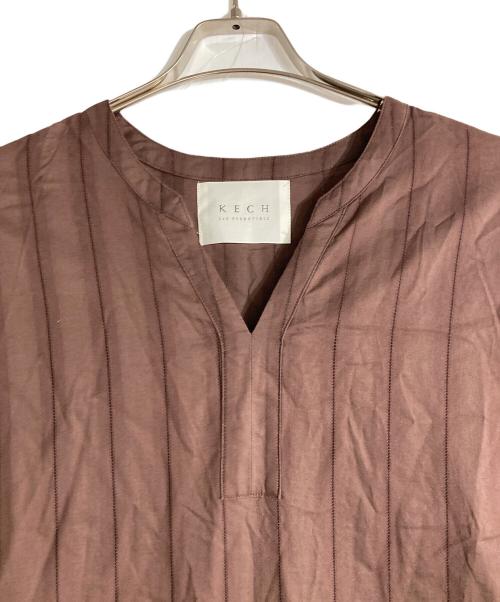 KECH LeS ESSENTIELS（ケッシュルエッセンシャル）KECH LeS ESSENTIELS (ケッシュルエッセンシャル) SHORTSLEEVE DRESS ブラウン サイズ:表記なしの古着・服飾アイテム