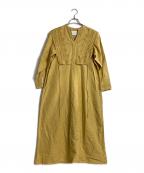 mala KALANCHOEマーラ カランコエ）の古着「リネンロングドレス」｜イエロー