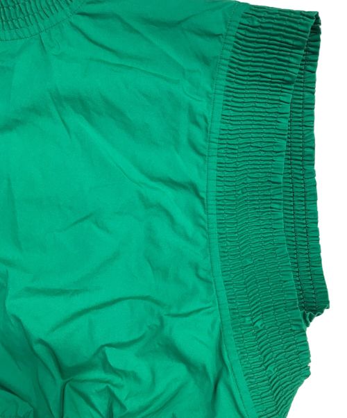 LOUIS VUITTON（ルイ ヴィトン）LOUIS VUITTON (ルイ ヴィトン) ラッフルトリムブラウス グリーン サイズ:38の古着・服飾アイテム