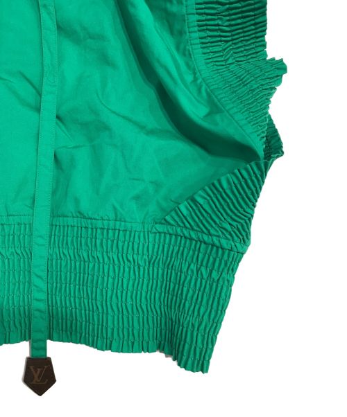 LOUIS VUITTON（ルイ ヴィトン）LOUIS VUITTON (ルイ ヴィトン) ラッフルトリムブラウス グリーン サイズ:38の古着・服飾アイテム