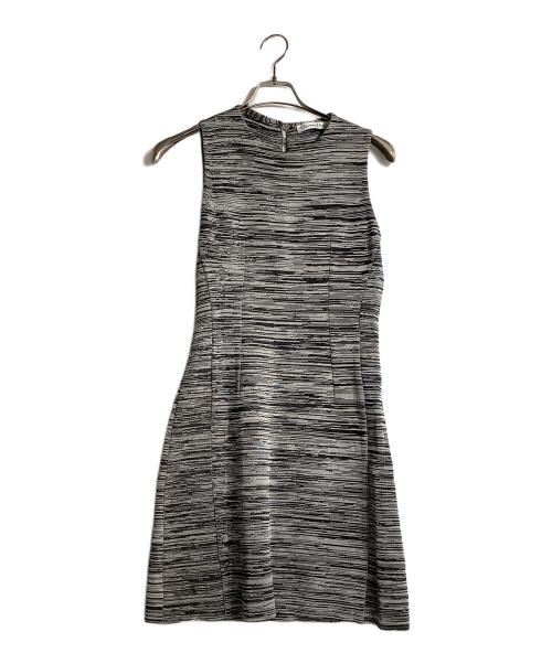 Christian Dior（クリスチャン ディオール）Christian Dior (クリスチャン ディオール) ノースリーブニットワンピース グレー サイズ:Ｌの古着・服飾アイテム