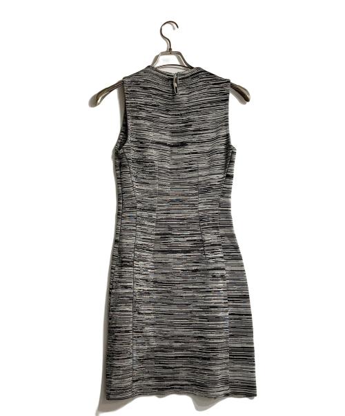 Christian Dior（クリスチャン ディオール）Christian Dior (クリスチャン ディオール) ノースリーブニットワンピース グレー サイズ:Ｌの古着・服飾アイテム