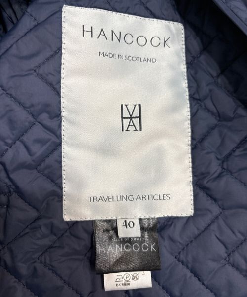 HANCOCK（ハンコック）HANCOCK (ハンコック) キルティングチェスターコート ネイビー サイズ:40の古着・服飾アイテム