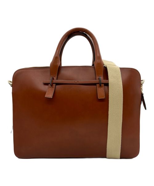 BOLDRINI SELLERIA（ボルドリーニ セレリア）Boldrini selleria (ボルドリーニ セレリア) 2WAYレザーブリーフケース ブラウンの古着・服飾アイテム