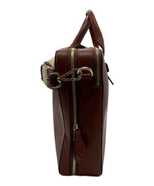 BOLDRINI SELLERIA（ボルドリーニ セレリア）Boldrini selleria (ボルドリーニ セレリア) 2WAYレザーブリーフケース ブラウンの古着・服飾アイテム