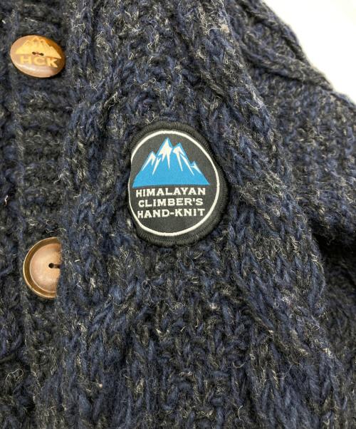 HIMALAYAN CLIMBER'S（ヒマラヤン クライマーズ）HIMALAYAN CLIMBER'S (ヒマラヤン クライマーズ) ニットカーディガン ネイビー サイズ:Lの古着・服飾アイテム
