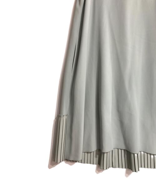 FOXEY BOUTIQUE（フォクシー ブティック）FOXEY BOUTIQUE (フォクシー ブティック) ノースリーブモックネック切替ワンピース グリーン サイズ:Mの古着・服飾アイテム