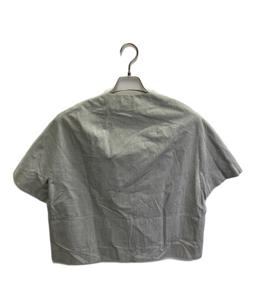 MARNI（マルニ）MARNI (マルニ) ノーカラーシャツジャケット グレー サイズ:40の古着・服飾アイテム