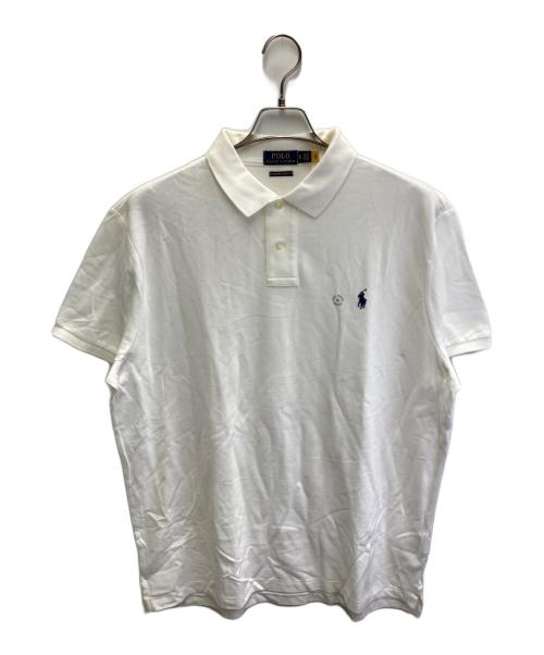 POLO RALPH LAUREN（ポロ・ラルフローレン）POLO RALPH LAUREN (ポロ・ラルフローレン) CUSTOM SLIM FITポロシャツ ホワイト サイズ:XLの古着・服飾アイテム